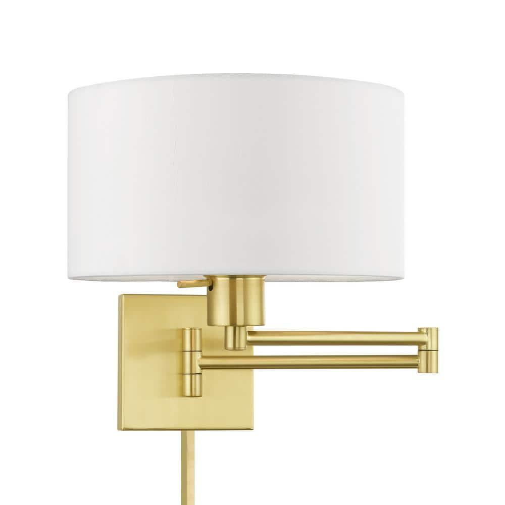 Livex Lighting 1 - Light Wall Light in  Satin Brass