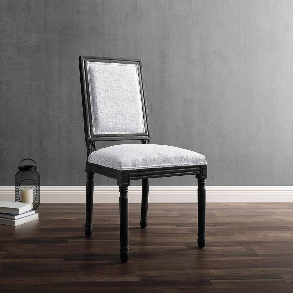 Modway Court French Vintage Upholstered Fabric Dining Side Chair