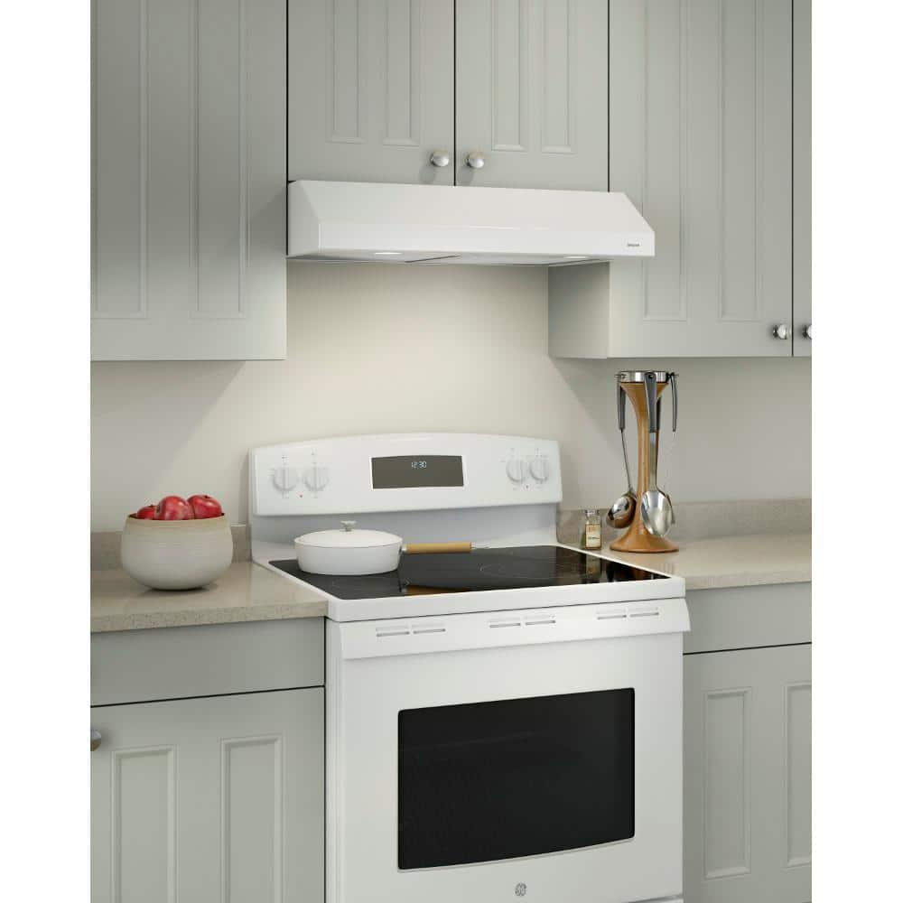 Broan Glacier 30-Inch 300 Max Blower CFM 5 Sones Range Hood