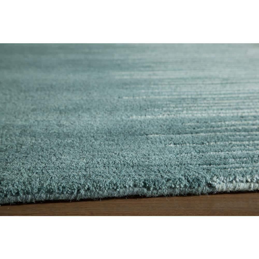 Art Craft Aqua 5 ft. x 8 ft. Indoor Area Rug