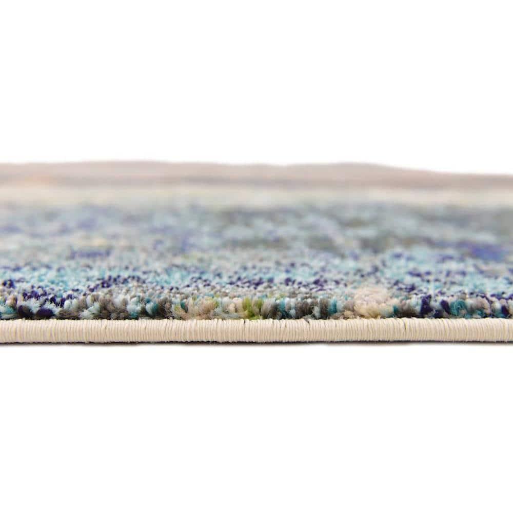 Unique Loom Chromatic Collection Area Rug - Imperial (9' x 12' 2" Rectangle Multi/Beige)