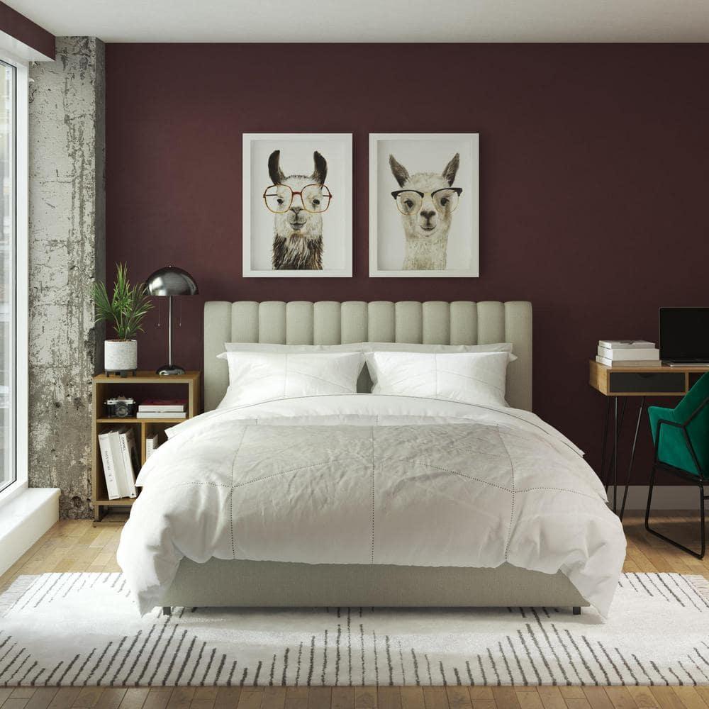 Brittany Upholstered Unfinished Platform Storage Bed