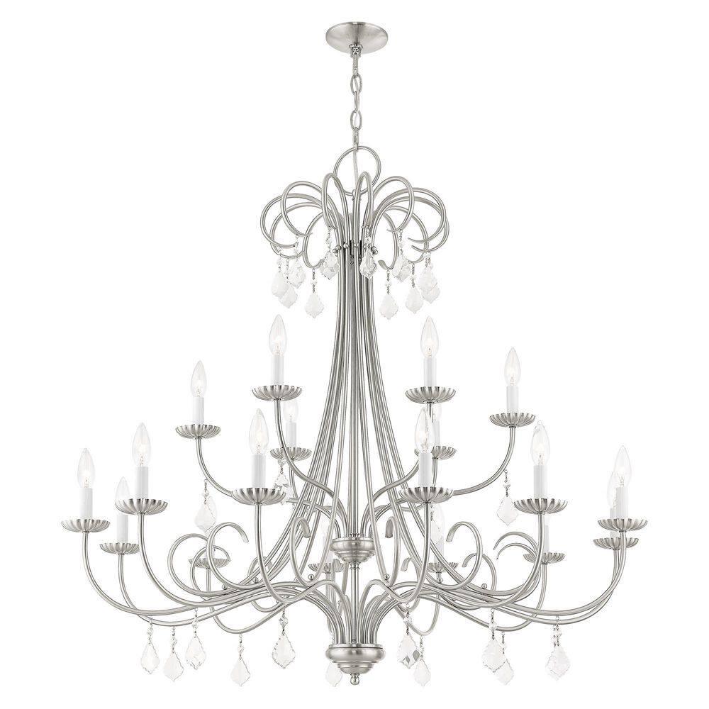 Livex Lighting Daphne 18 - Light Chandelier in  Brushed Nickel