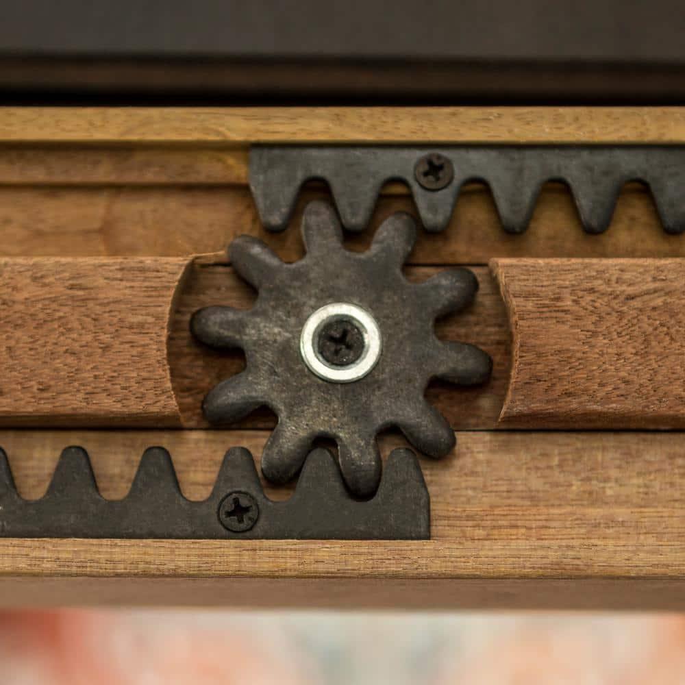 Walker Edison Modern Farmhouse Expandable Dining Table - Antique Black