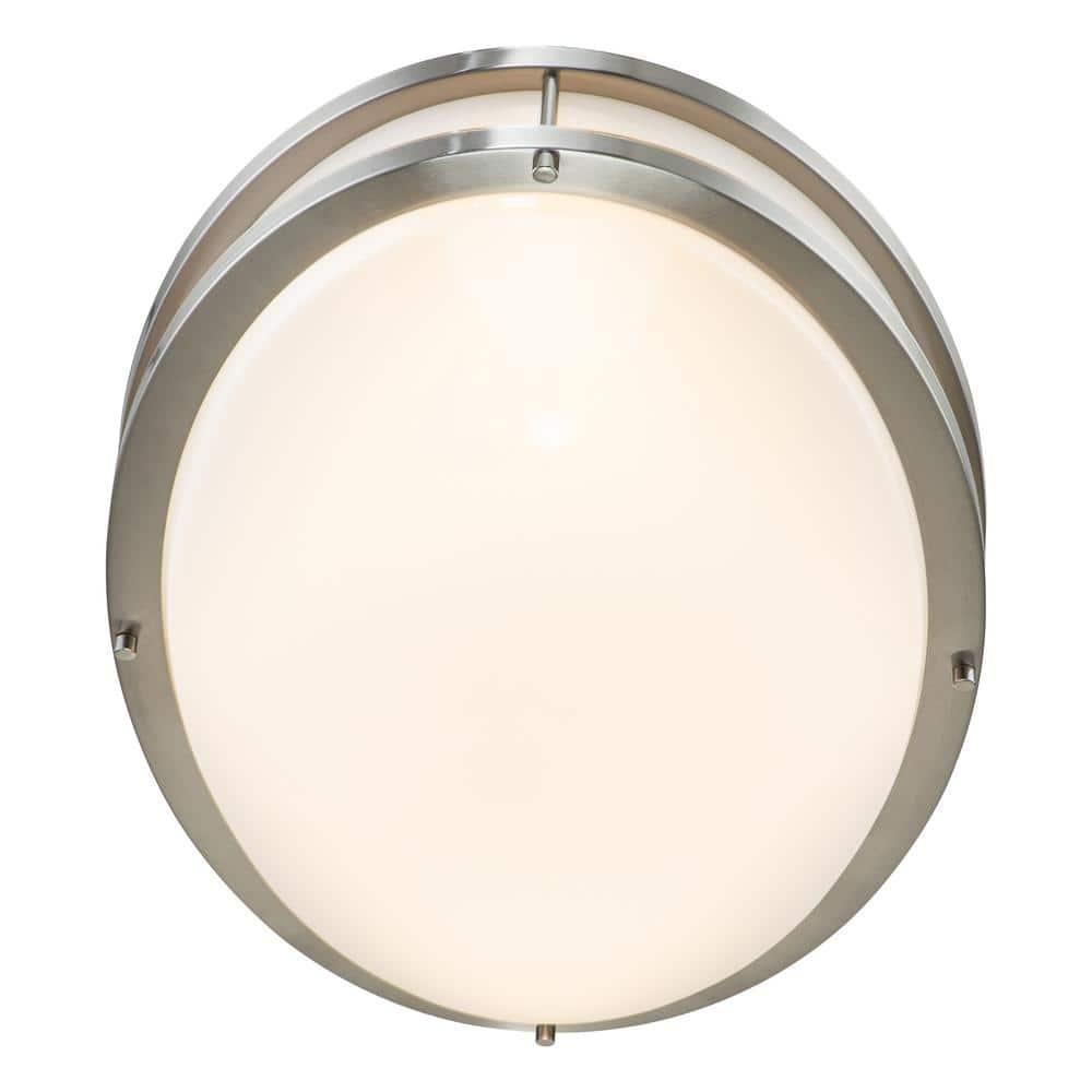Kohlera 32.5"W Brushed Nickel Dimmable 3000K LED Oval Flush Mount