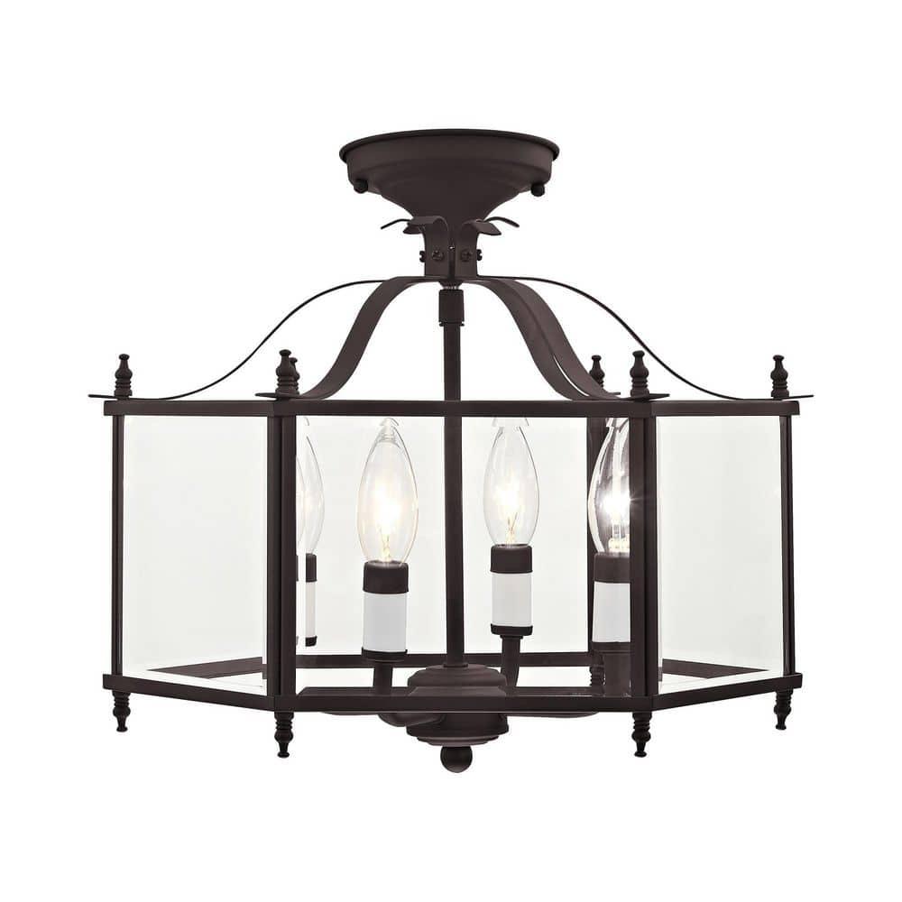 Livex Lighting Livingston 4 - Light Pendant in  Bronze