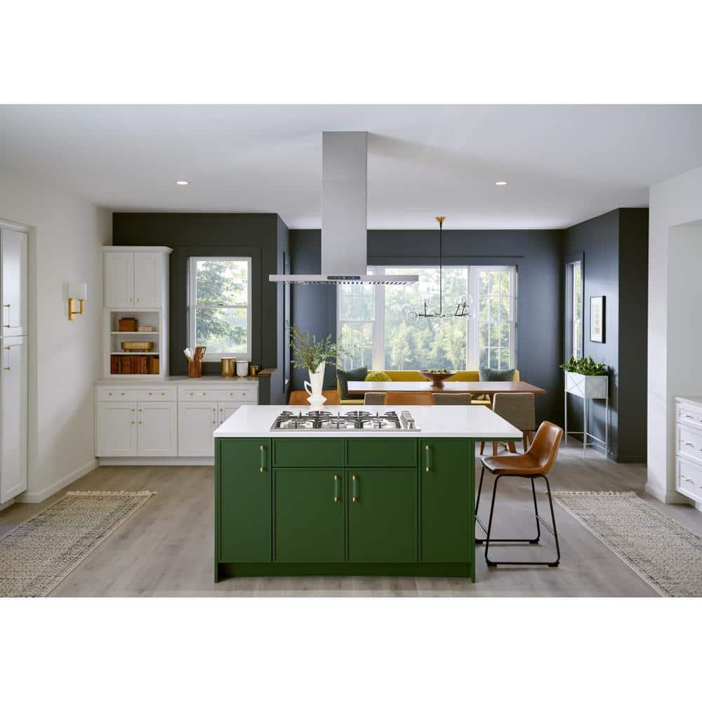 Broan NuTone 36" Stainless Steel 640 CFM Convertible Island Range Hood with Hybrid Baffle Filter