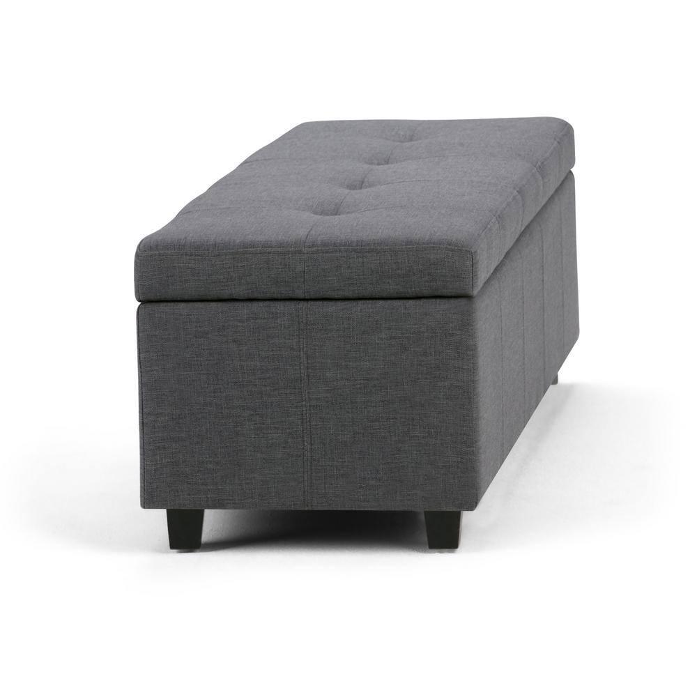 Simpli Home Castleford Large Storage Ottoman Bench