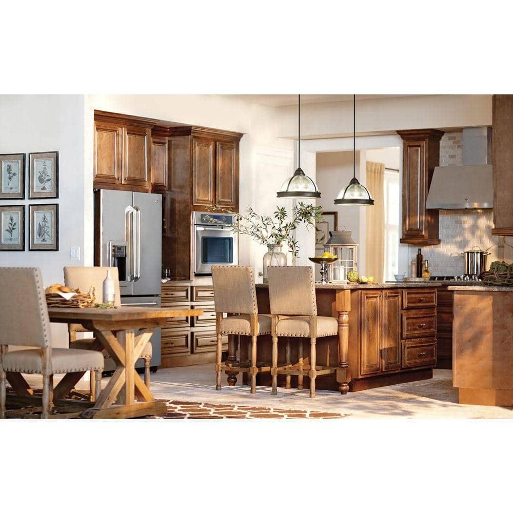 Pratt Street 55" Autumn Bronze 3-Light Pendant with Clear Textured Glass