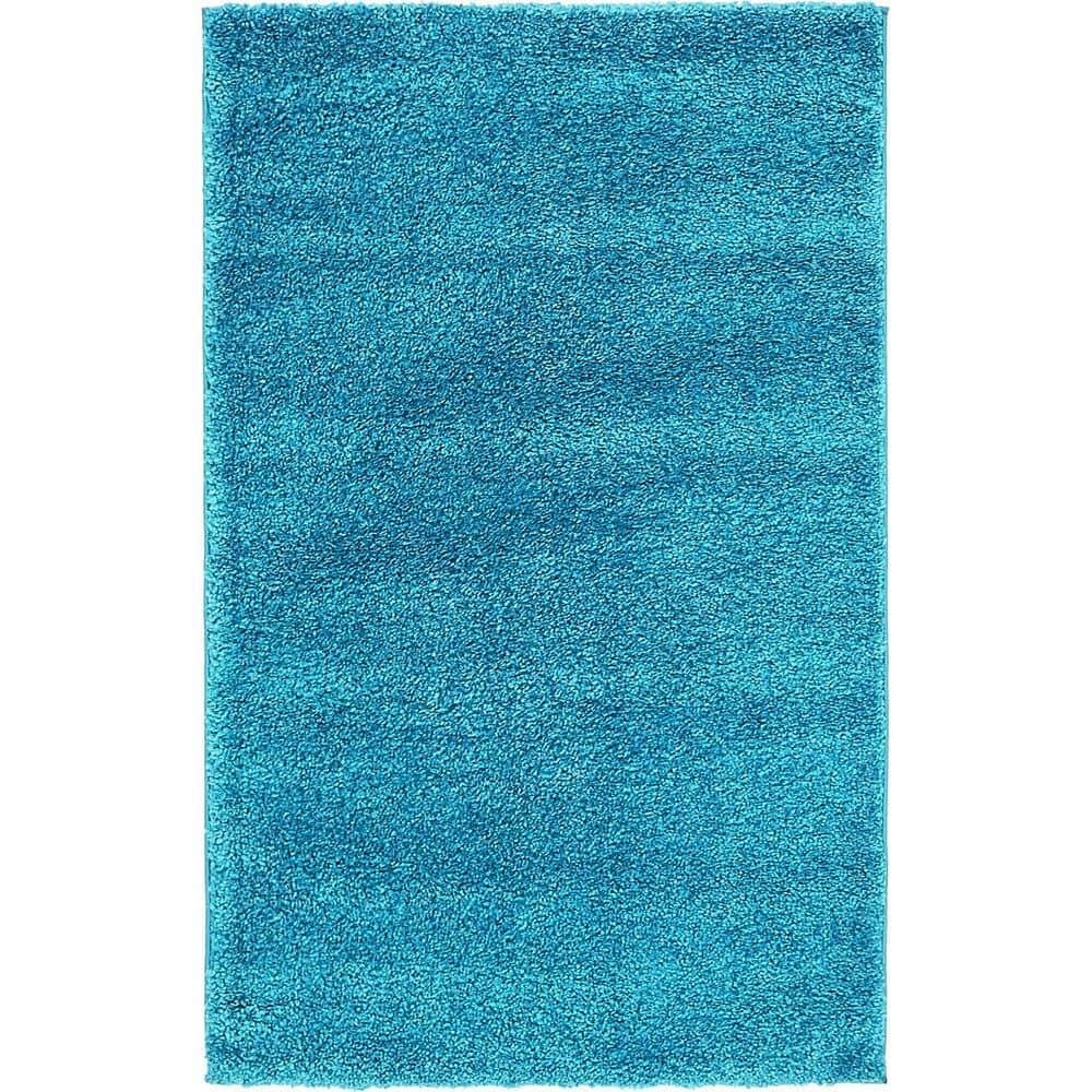 Unique Loom 3' 3 x 5' 3 Solo Calabasas Turquoise Area Rug