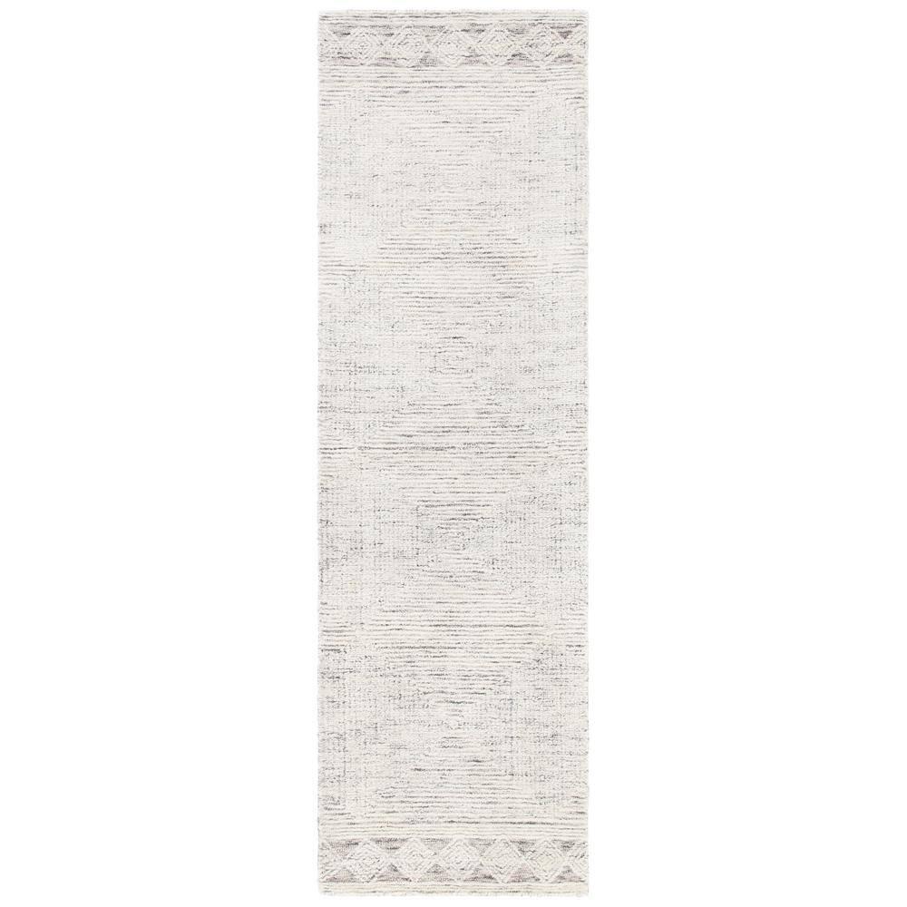 Abstract ABT349 Hand Tufted Runner Rug - Ivory/Grey - 2'3"x6' - Safavieh .