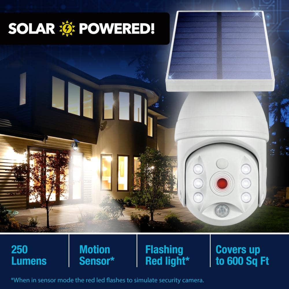 Bell + Howell LED Solar Powered Outdoor Security Spotlight with Motion Sensor