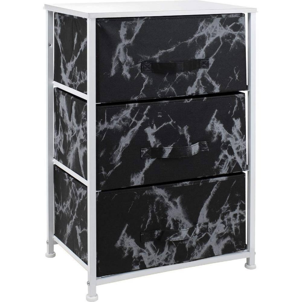 Sorbus Sorbus 3 Drawers Nightstand with Steel Frame and Wood Top