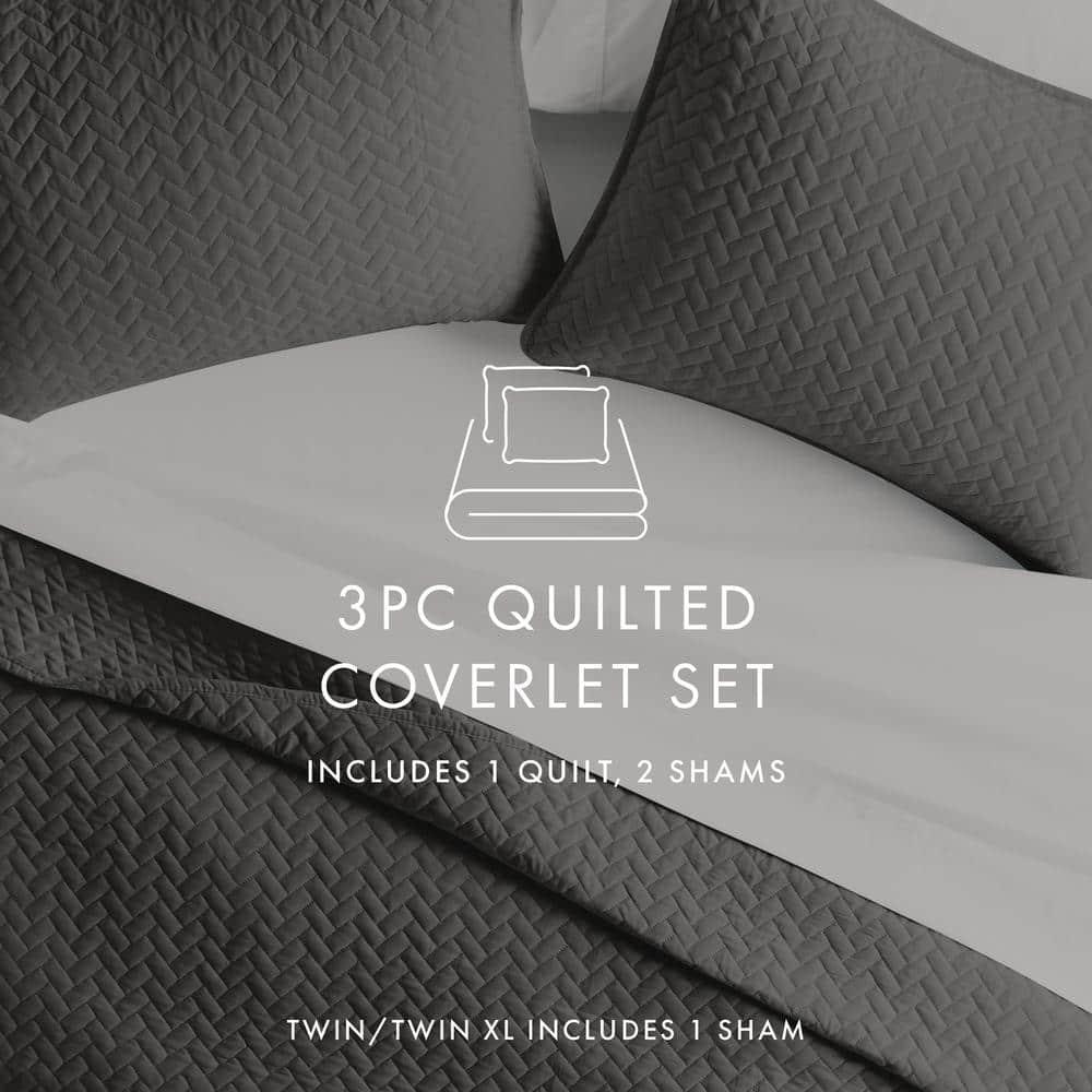 Antora Microfiber Modern & Contemporary Coverlet / Bedspread Quilt Set