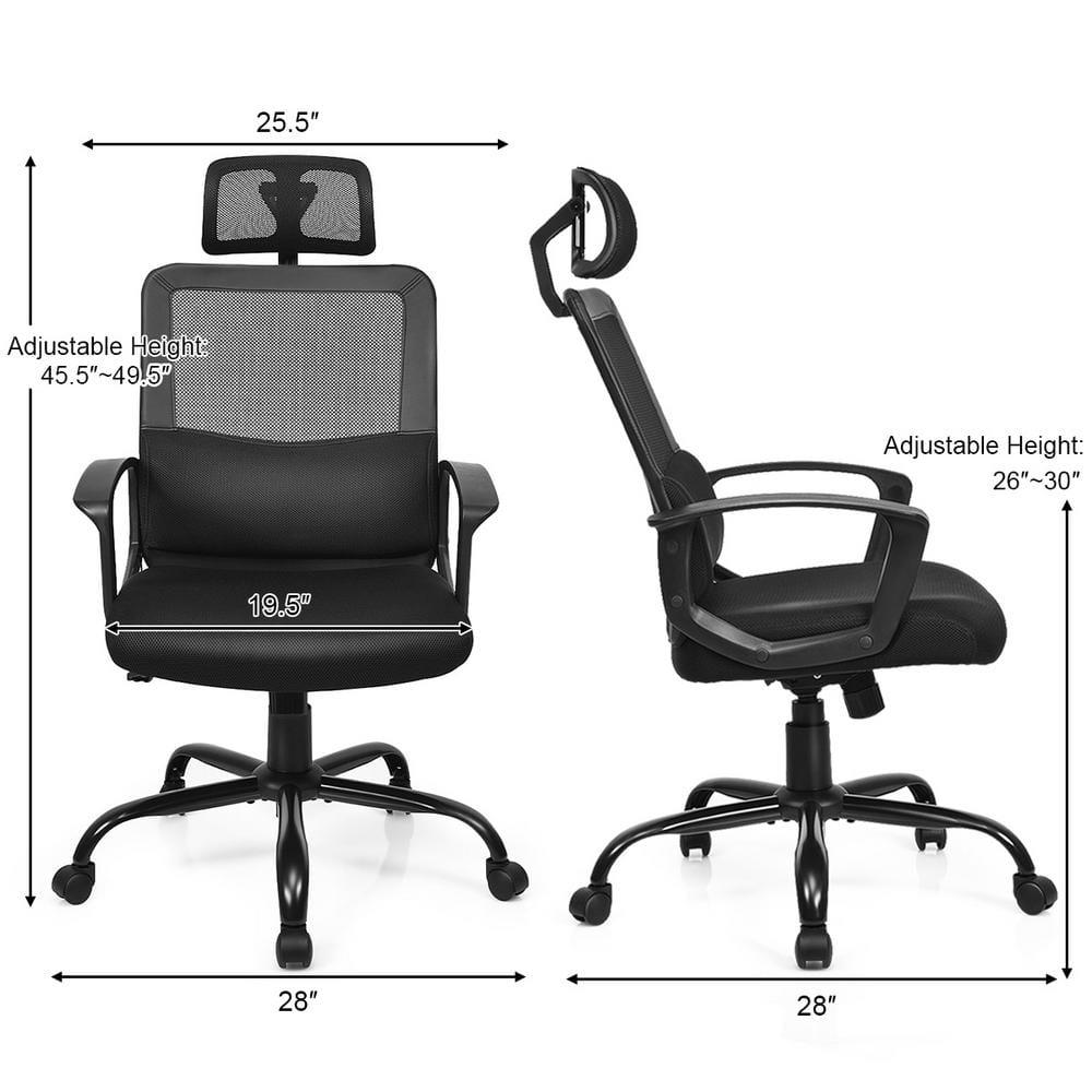 Resenkos Mesh Office Chair High Back Ergonomic Swivel Chair, Home Office Computer Desk Chair, Small Office Chair for Bedroom,Study
