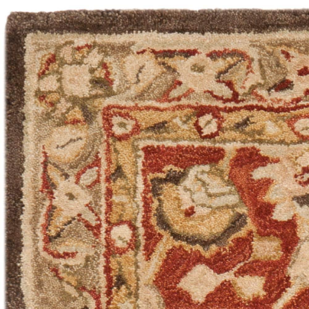 SAFAVIEH Anatolia Venice Traditional Wool Runner Rug, Rust/Green, 2'3" x 12'
