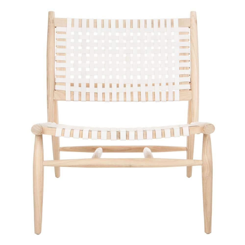 Soleil Accent Chair - ACH1001 - White/Natural - Safavieh