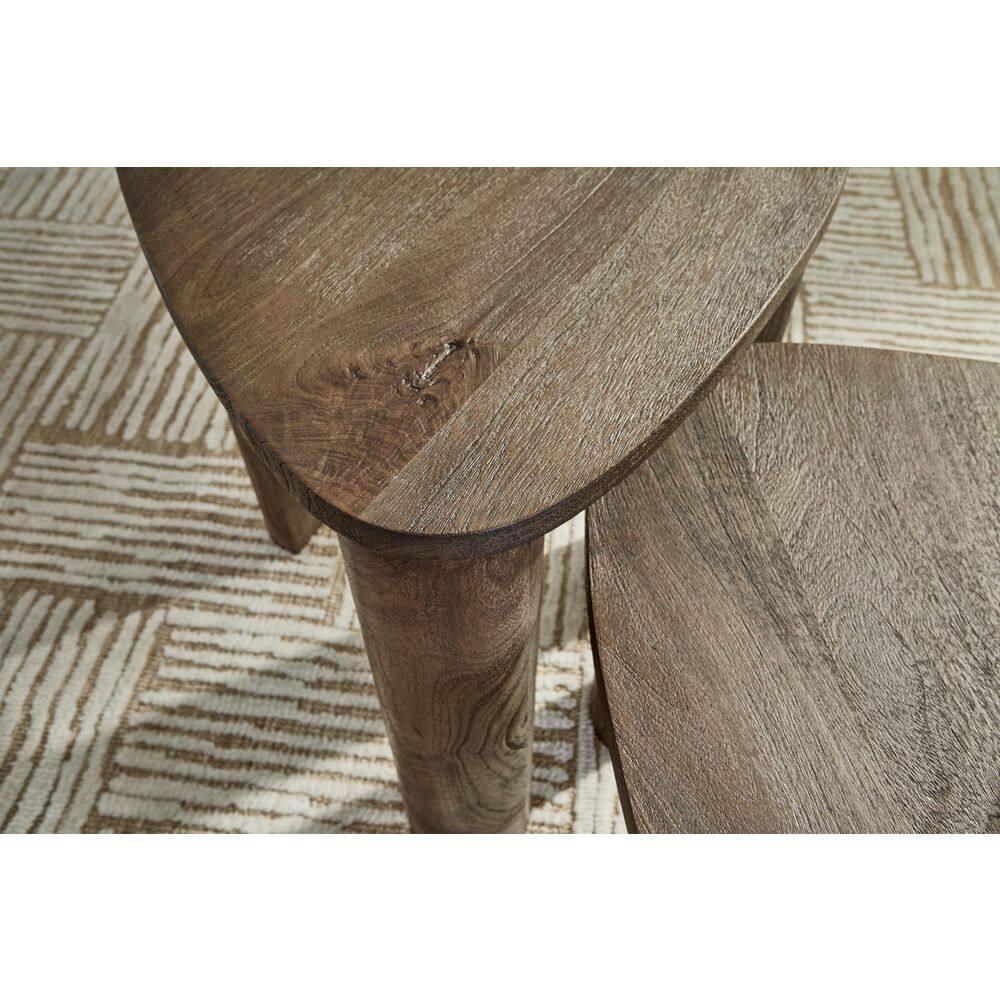 Signature Design by Ashley Reidport Accent Coffee Table (Set of 2), Grayish Brown