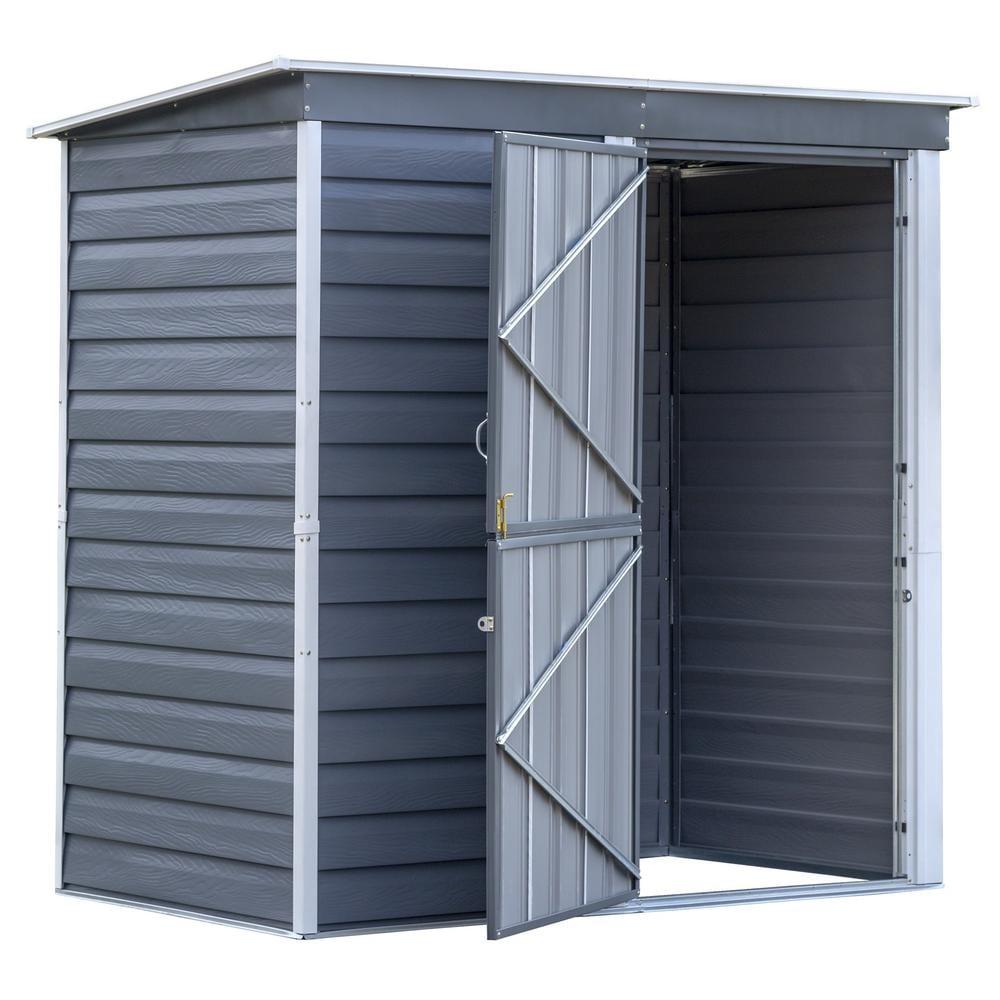 Arrow Shed-in-a-Box 6 ft. W x 4 ft. D Metal Horizontal Storage Shed