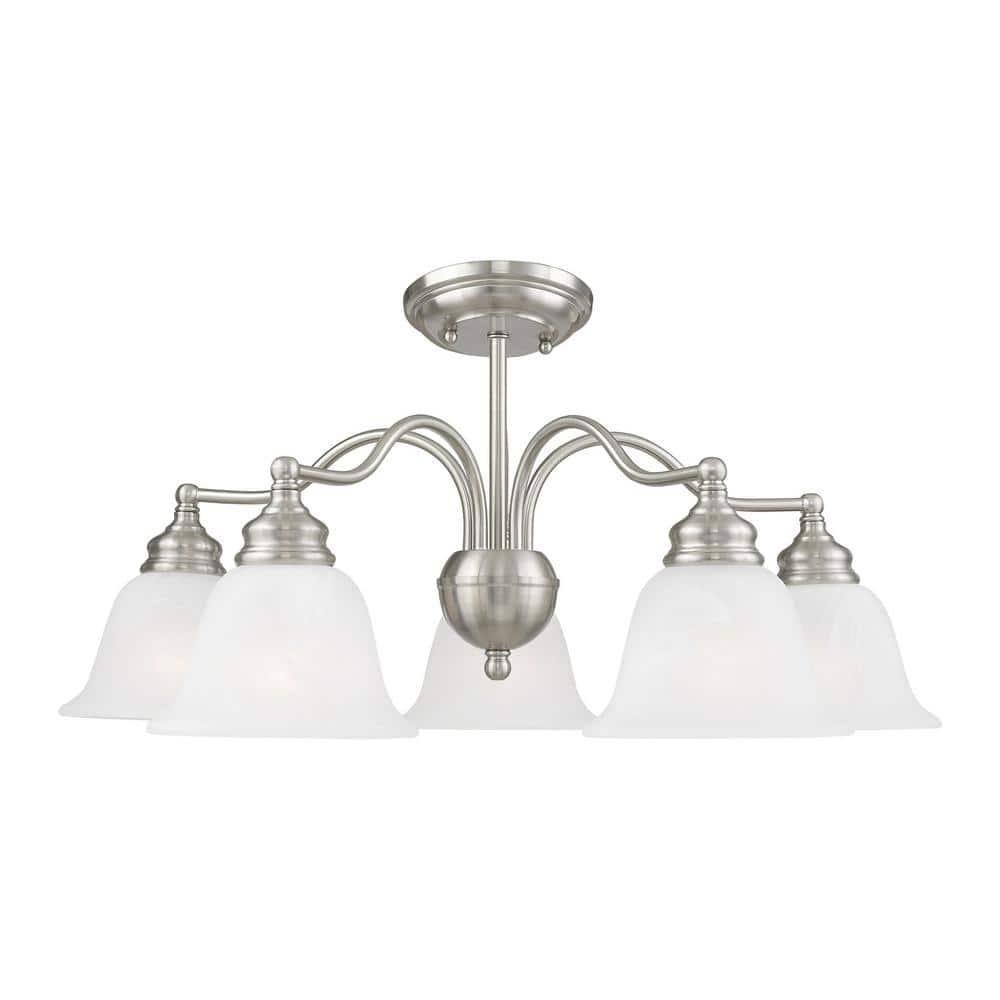 Livex Lighting Essex 5 - Light Chandelier in  Brushed Nickel