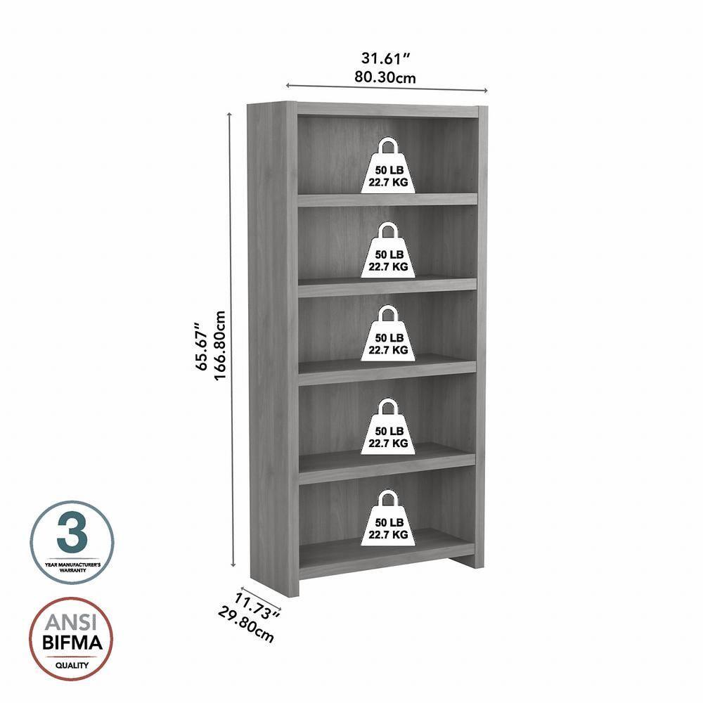 Echo 66" H x 32" W Standard Bookcase