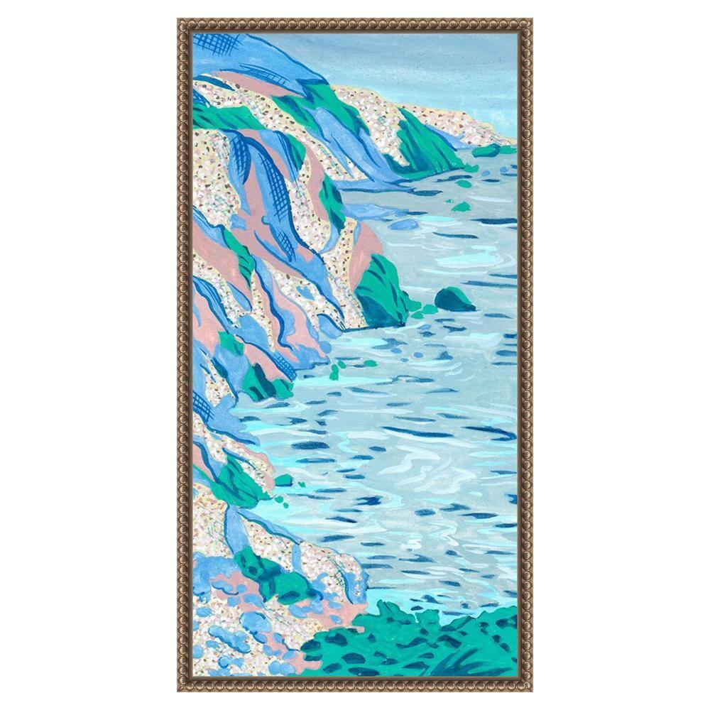 Amanti Art 14"x27" Ideal Vacation II by Melissa Wang Framed Canvas Wall Art Print