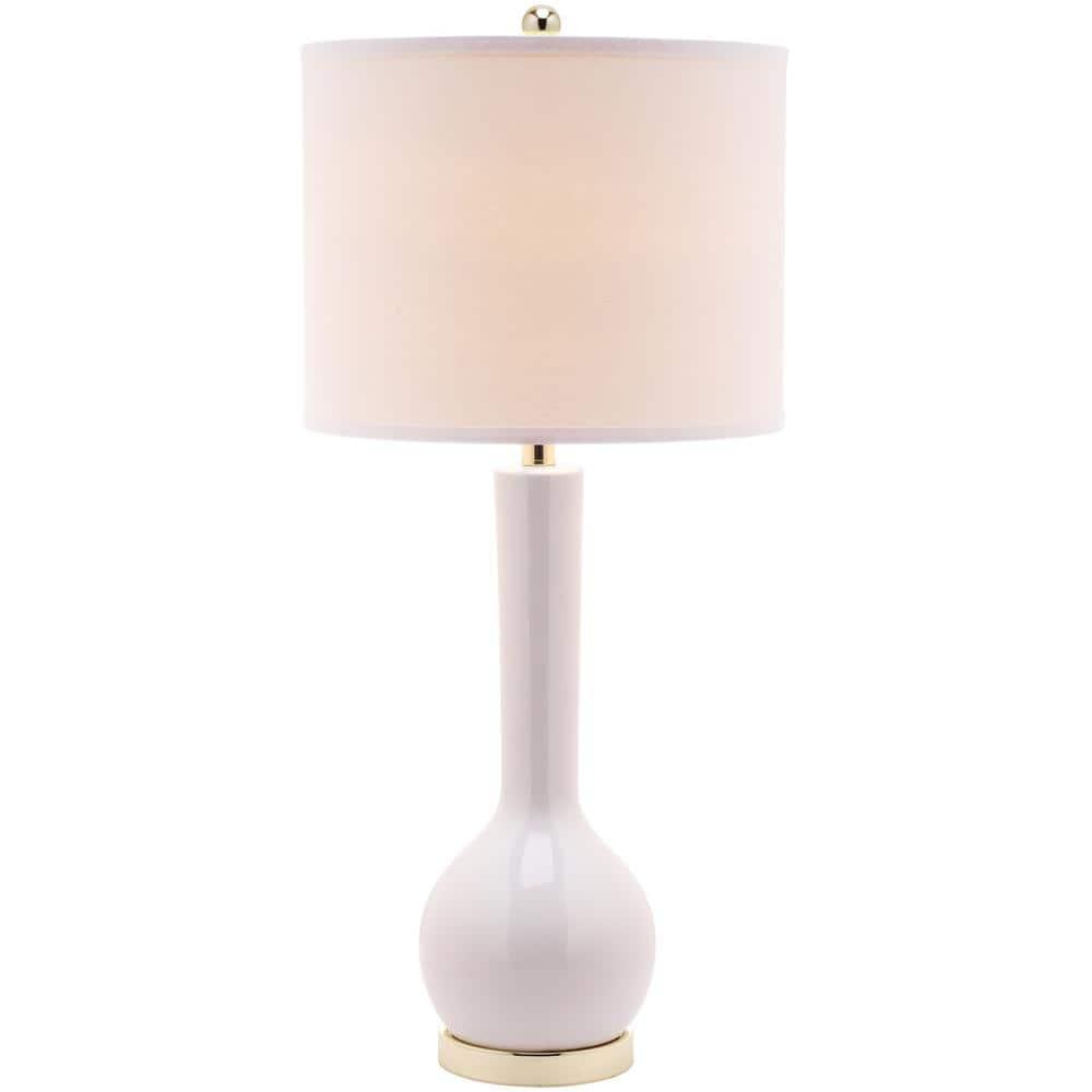 Mae Long Neck Table Lamp - 30.5 Inch Height - LIT4091 - White - Safavieh