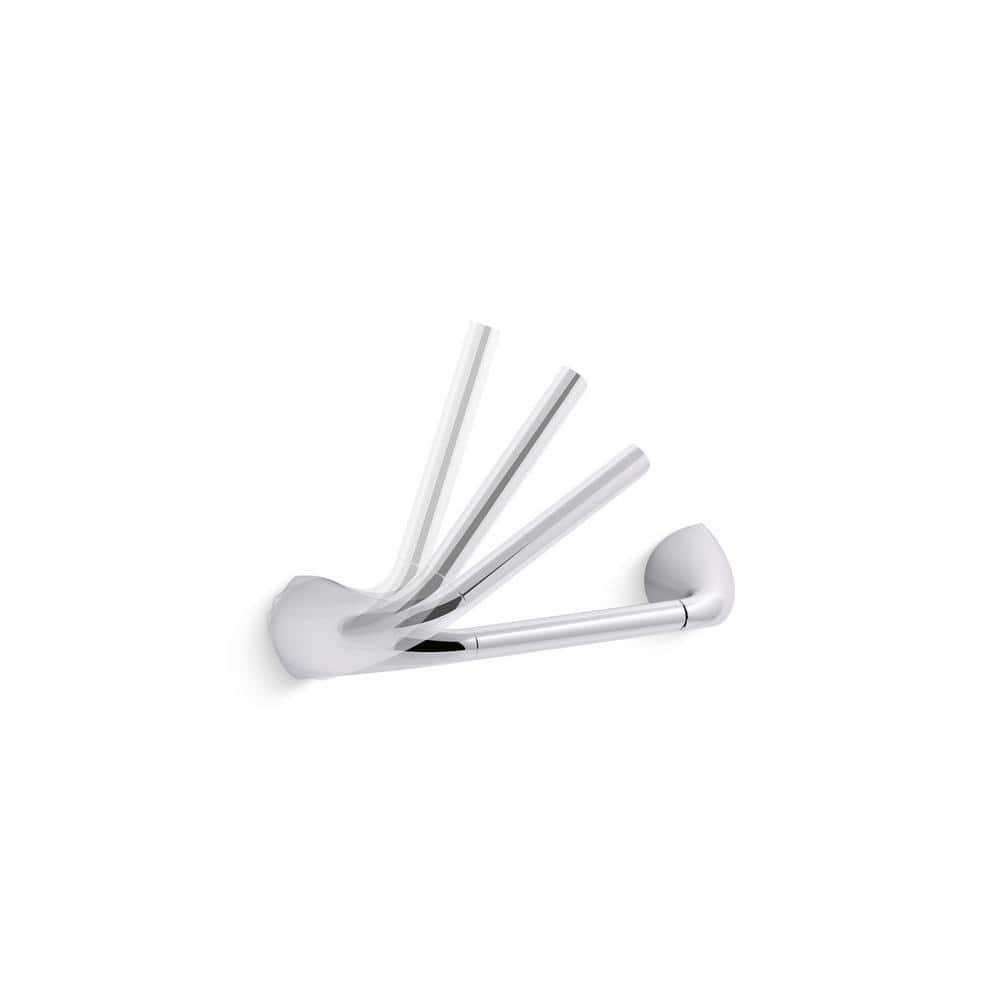 Alteo® Pivoting Toilet Paper Holder, Wall-Mount Bathroom Toilet Paper Holder
