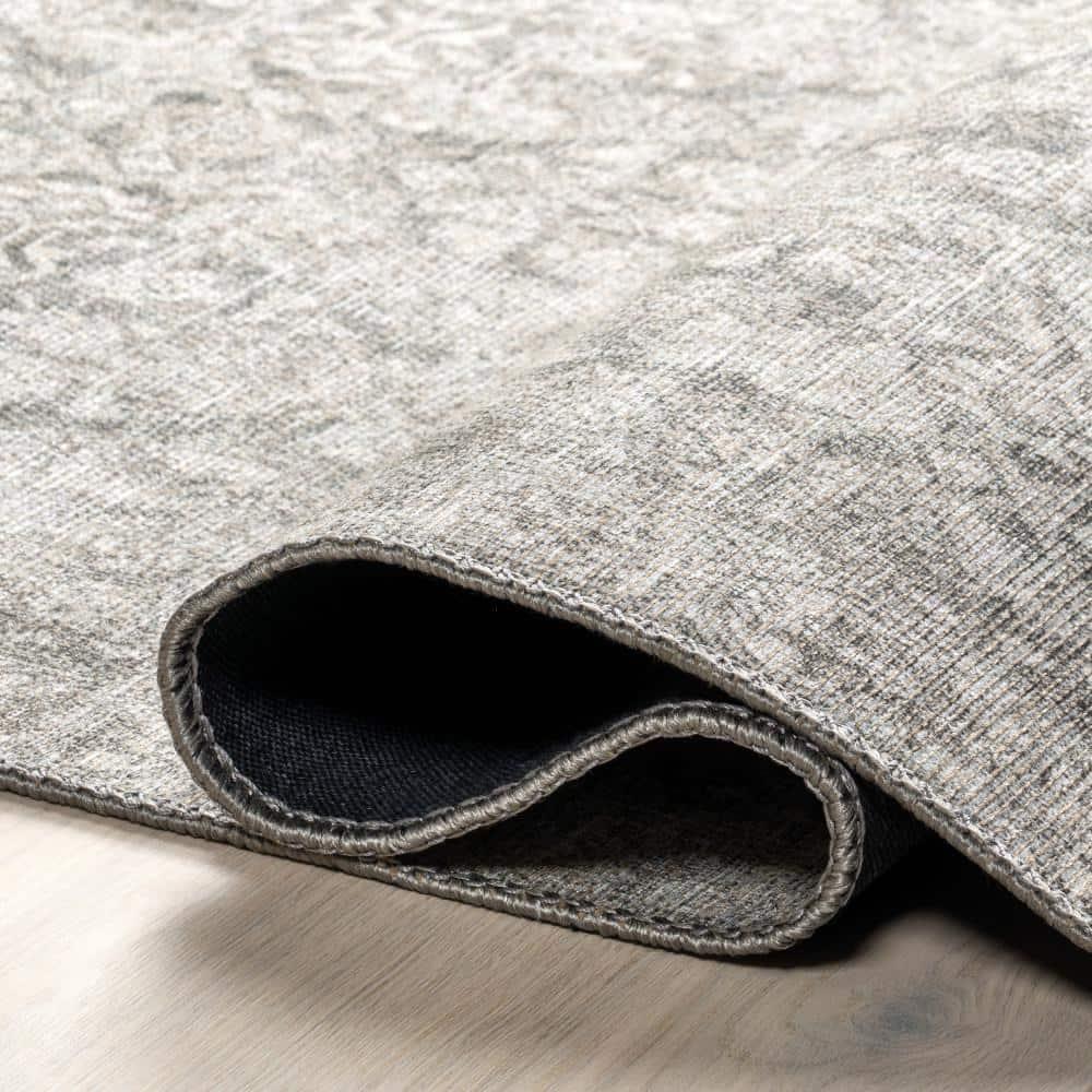 Nuloom Hillstone Collection Calianna Traditional Vintage Medallion Area Rug, 5' x 8', Beige