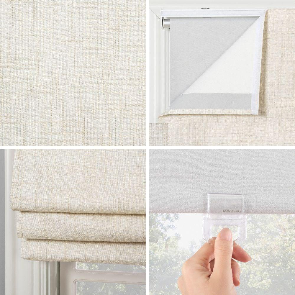 Sun Zero Thermal 100% Blackout Cordless Roman Shade