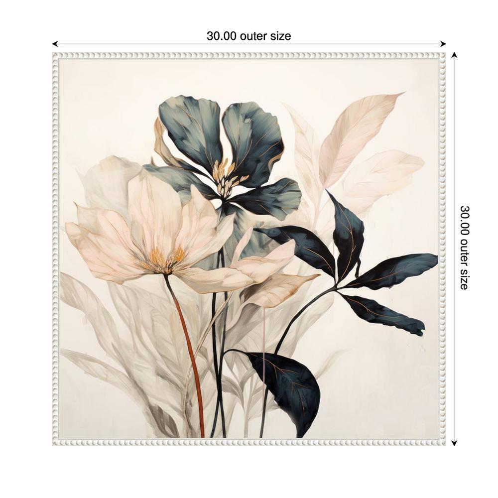 Amanti Art 30"x30" Whimsical Blossoms I by Lazar studio Framed Canvas Wall Art Print