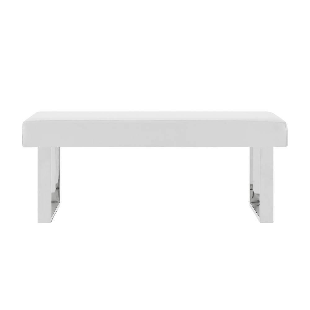 Amanda Faux Leather Bench - Armen Living