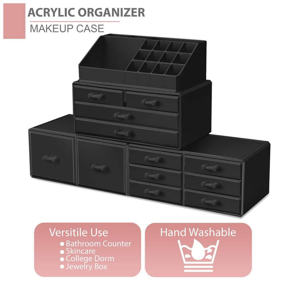 Sorbus Makeup Organizer with Lipstick, Brush Holders, Large 12 Drawers
