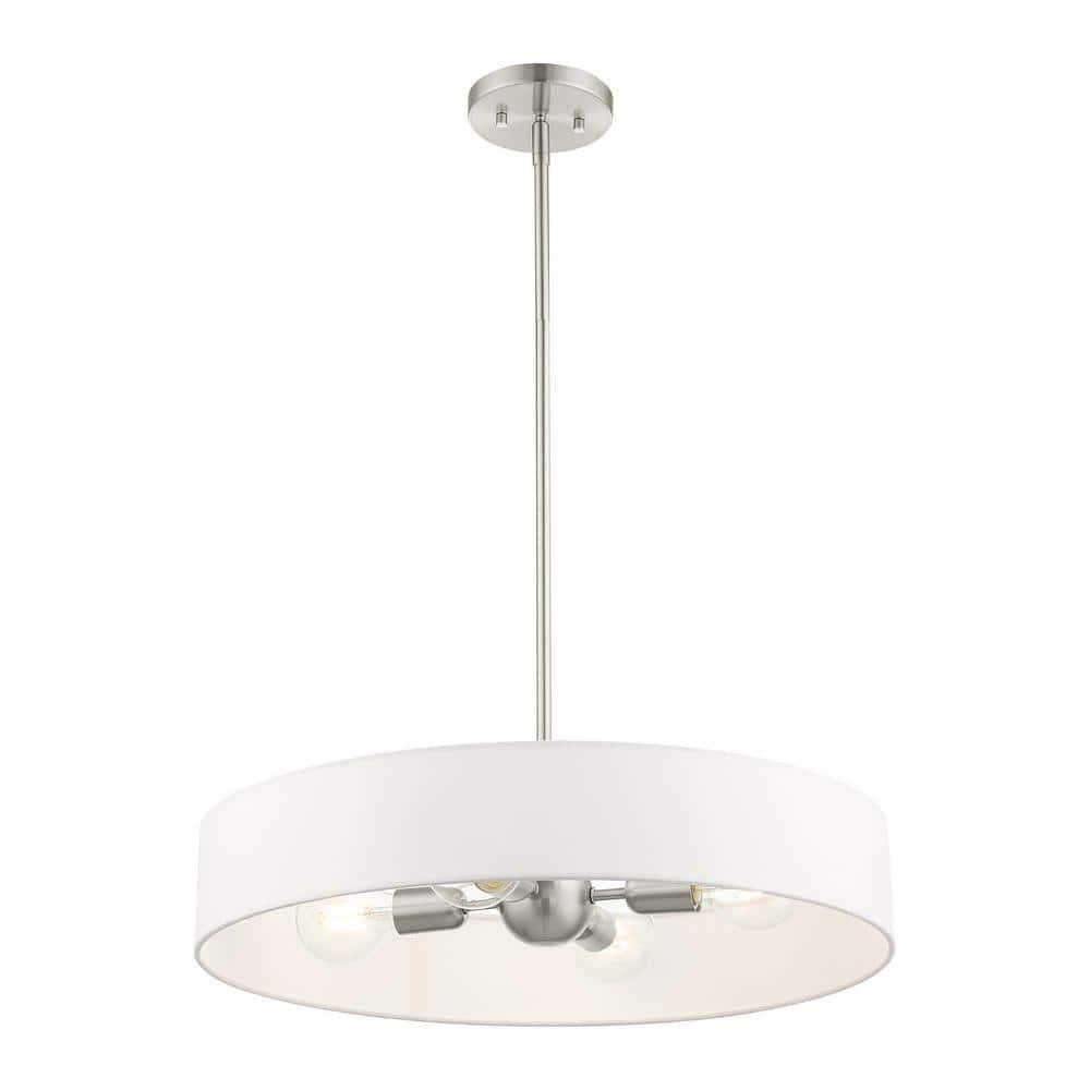 Livex Lighting Venlo 4 - Light Pendant in  Brushed Nickel