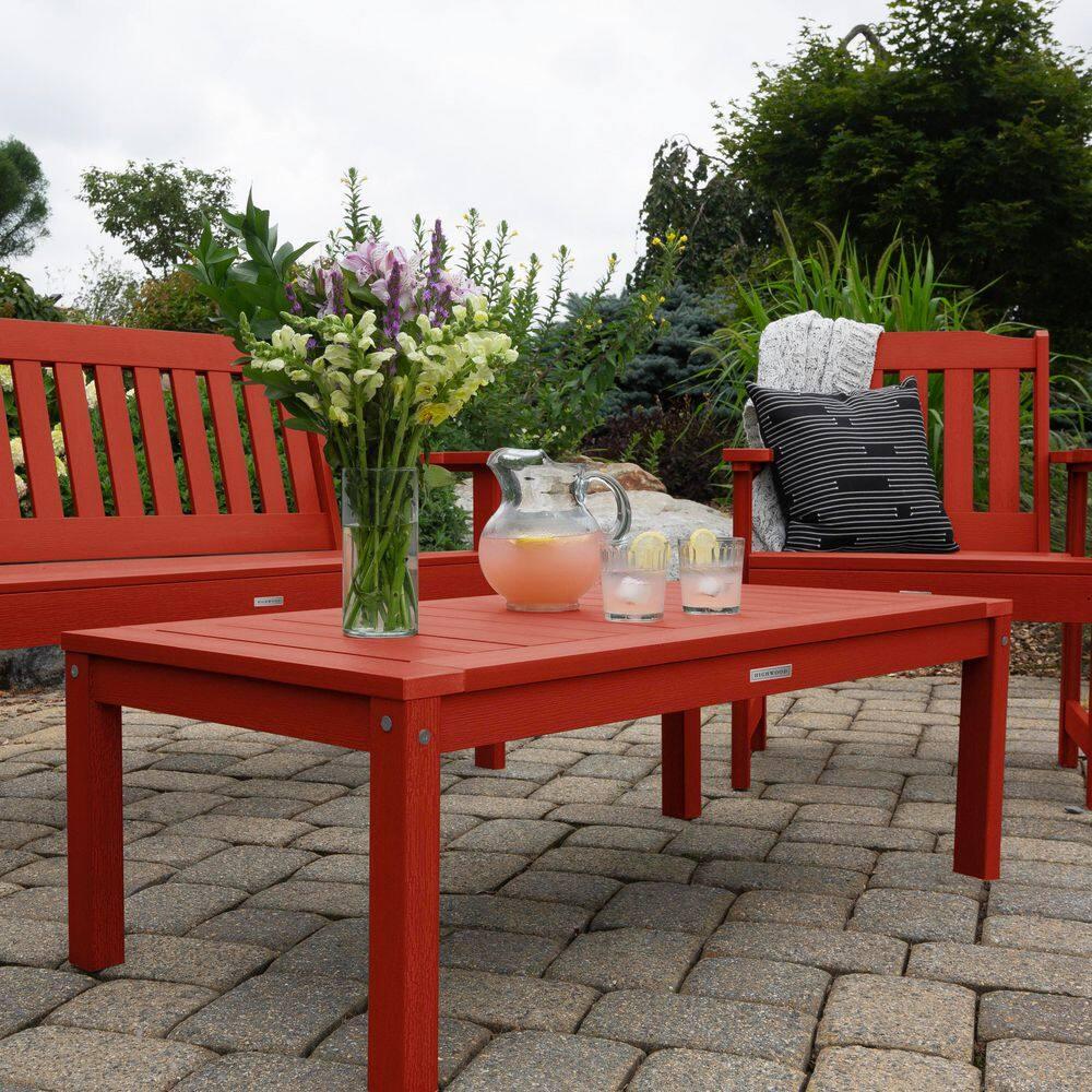 Highwood Adirondack Coffee/Conversation Table - 24" W x 48" L x 16" H, Outdoor, Eco-friendly, Synthetic Wood