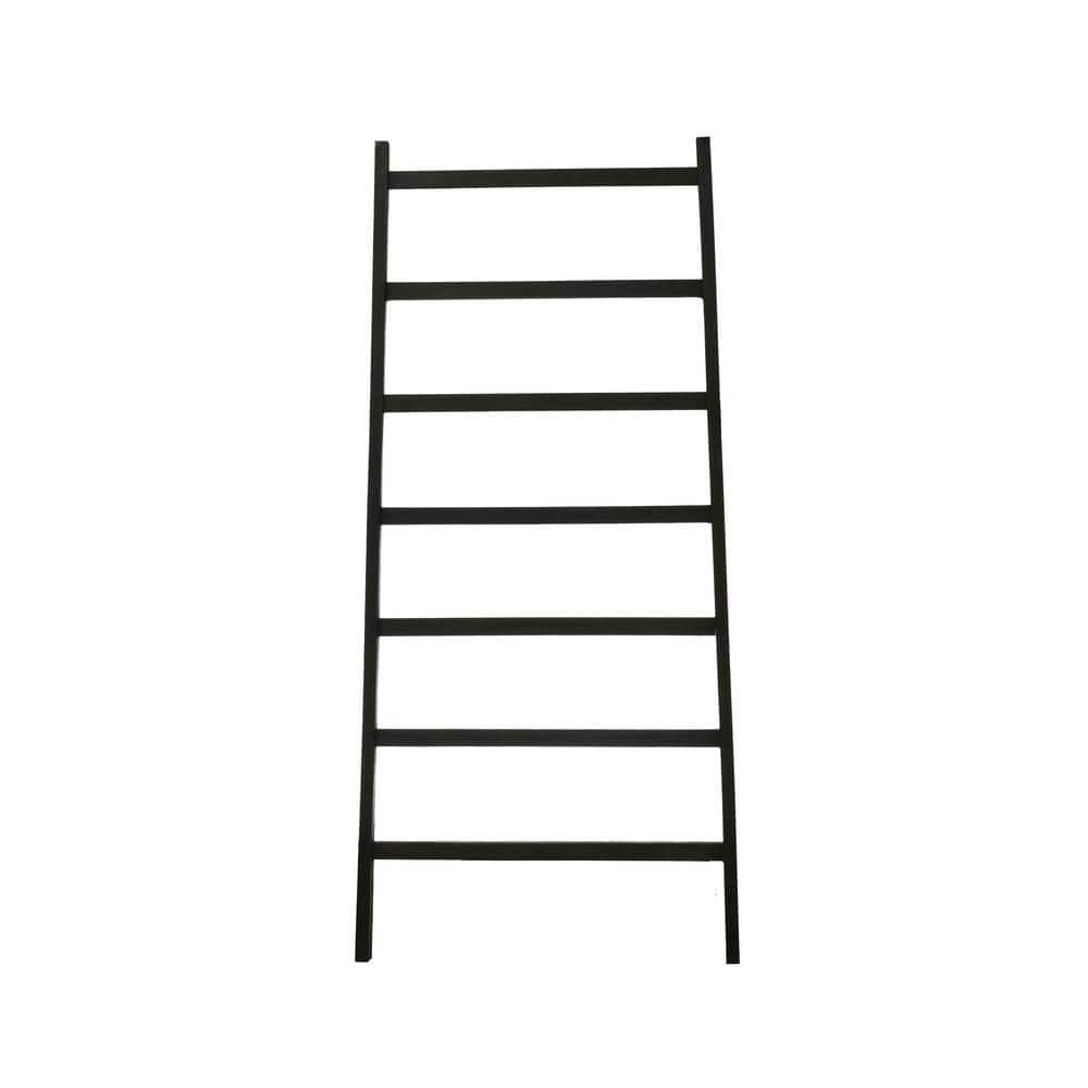 64" H Decorative Fir Wood Ladder with 7 Rungs
