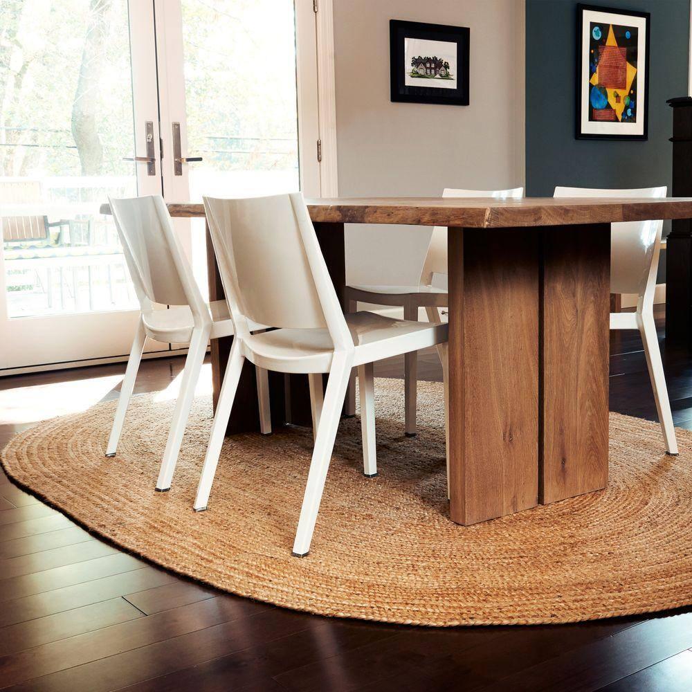 6'X9' Solid Area Rug Natural - Anji Mountain