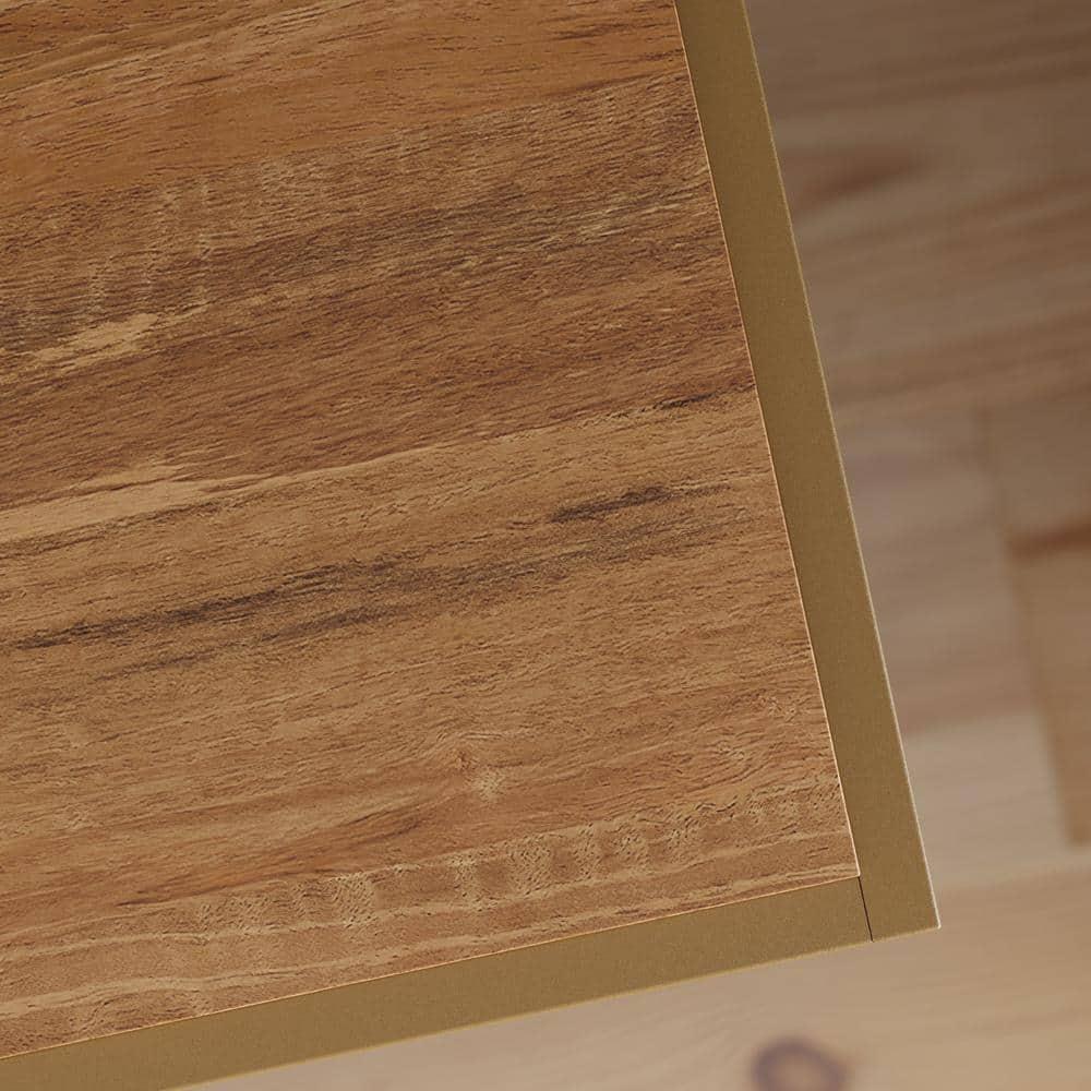 International Lux Modern TV Stand: Adjustable Shelf, Cable Management, Metal Frame - Sauder