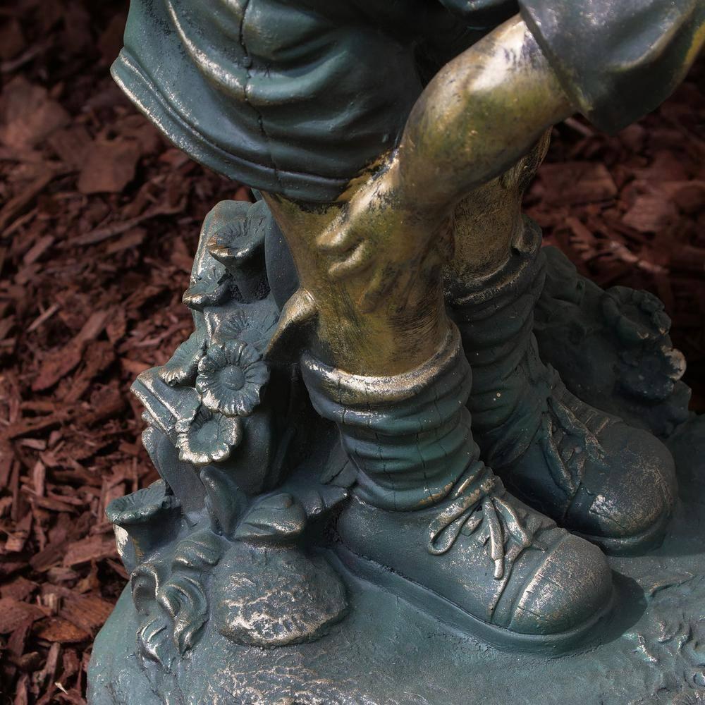 Alpine Corporation Niña Saltando sobre la Estatua Del Niño