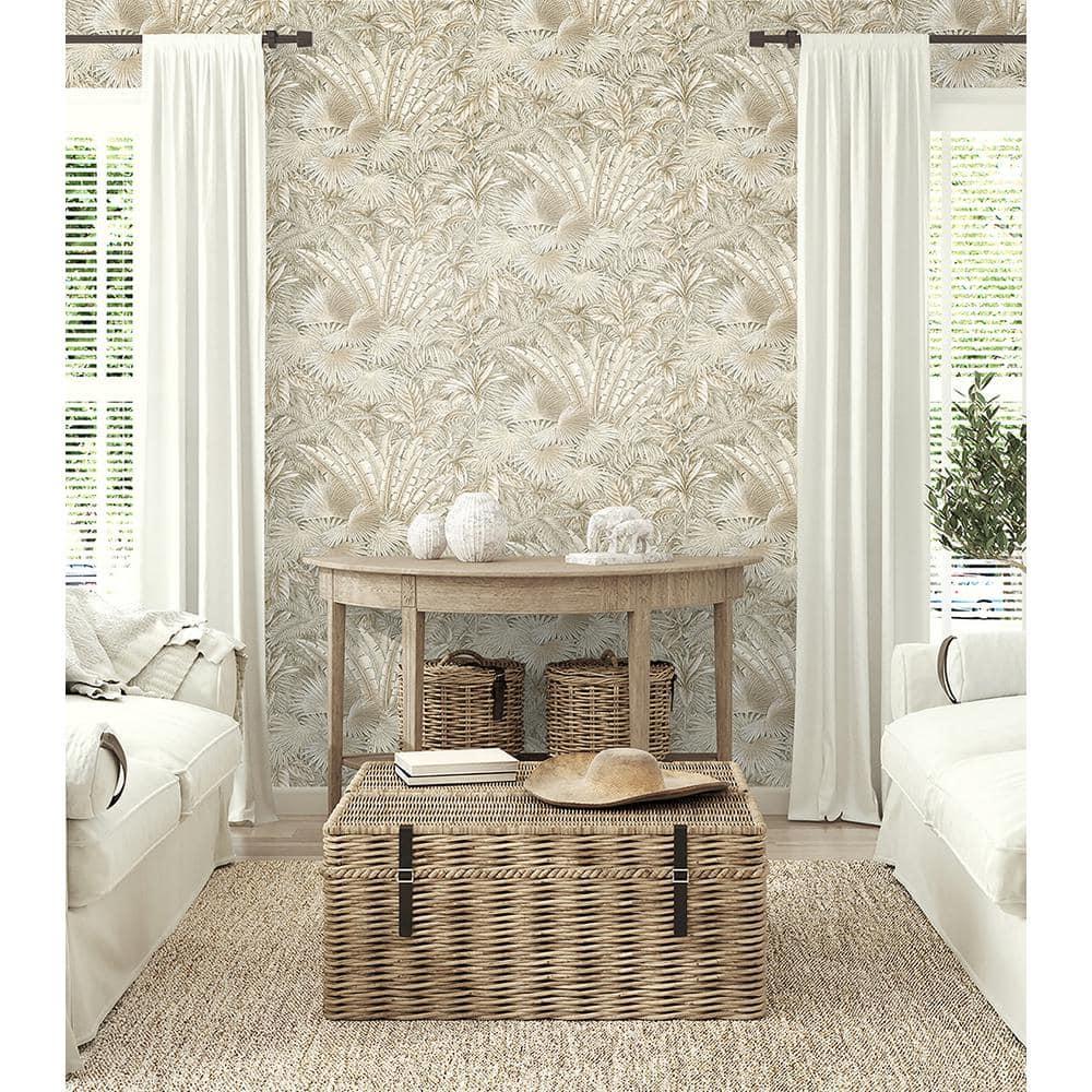Tommy Bahama Bahamian Breeze Palm 18' L x 20.5" W Peel & Stick Wallpaper Roll