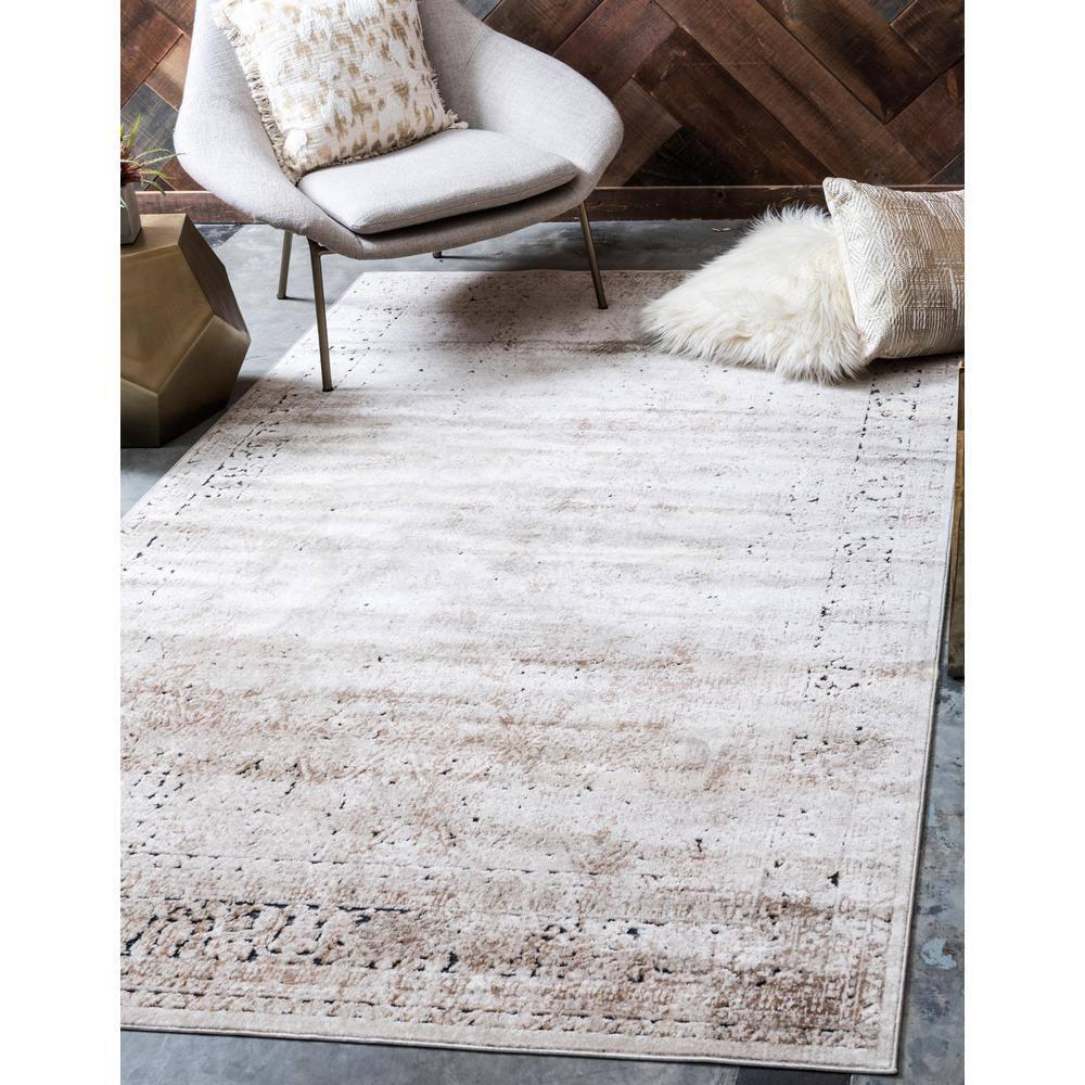 Unique Loom Chateau Collection Area Rug - Jefferson (4' 1" x 6' 1" Rectangle Beige/Light Brown)