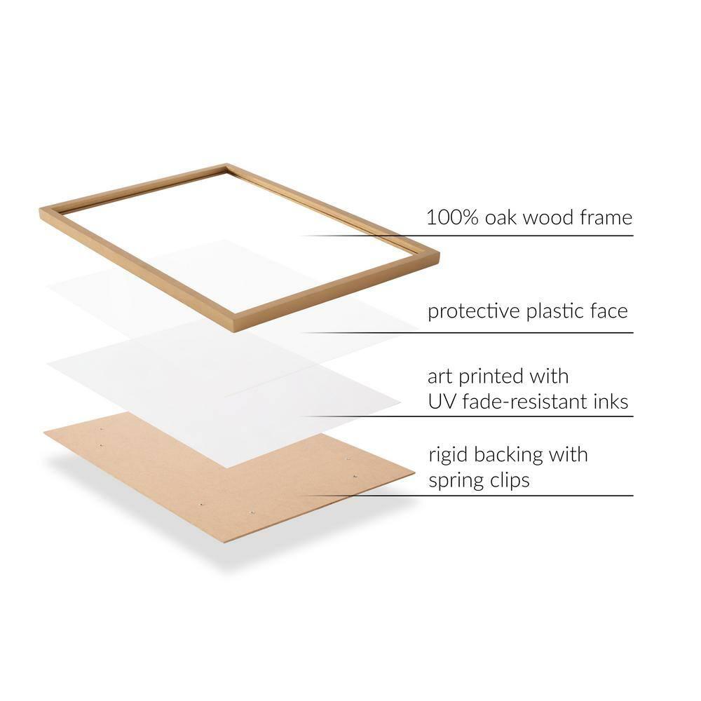 Kate & Laurel All Things Decor 12"x16" Gallery Jewel Tone Botanical Watercolor Bouquet Print by The Creative Bunch Studio Black