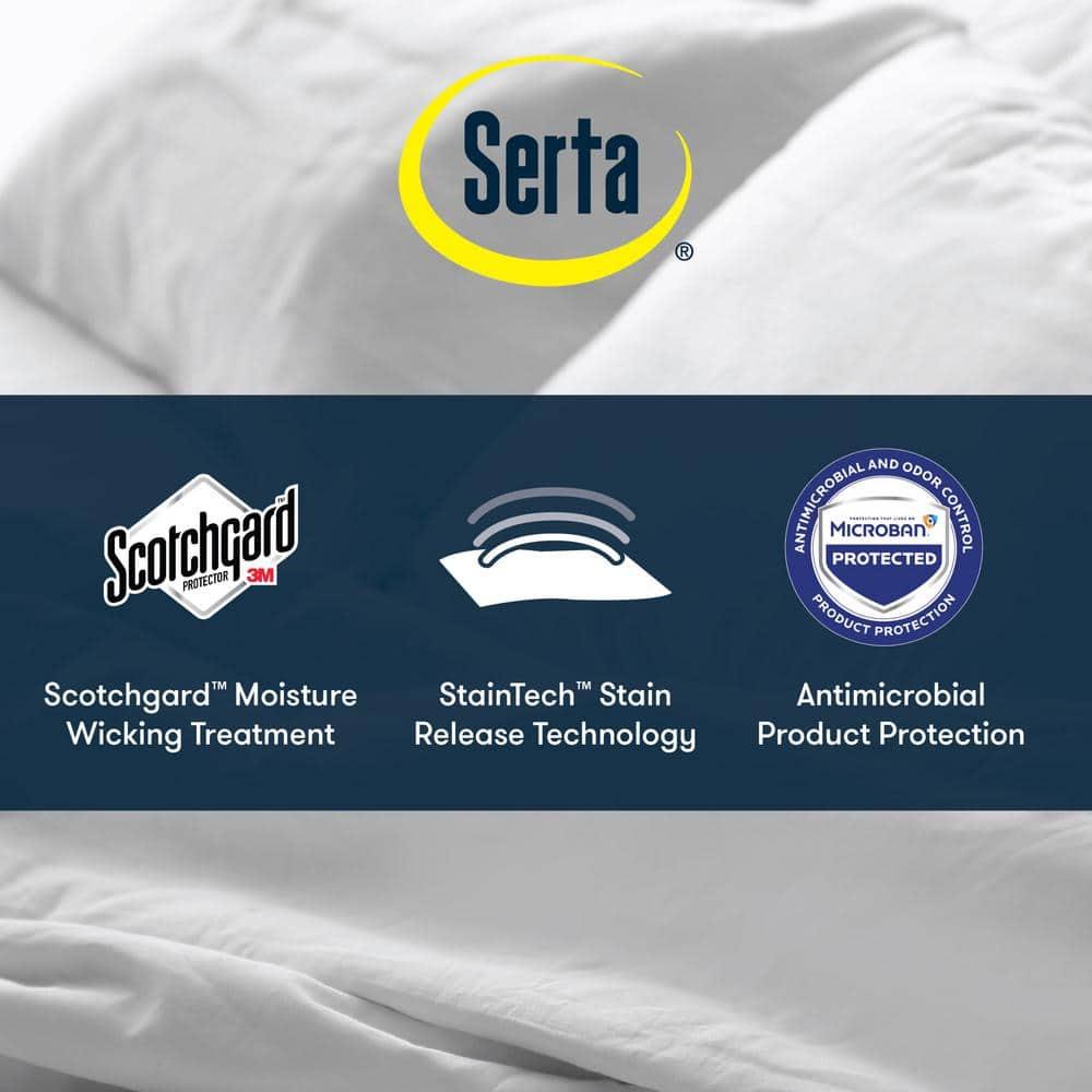 Serta Serta Memory Flex Mattress Topper With 2 In Down Alternative Pillow Top Gusset