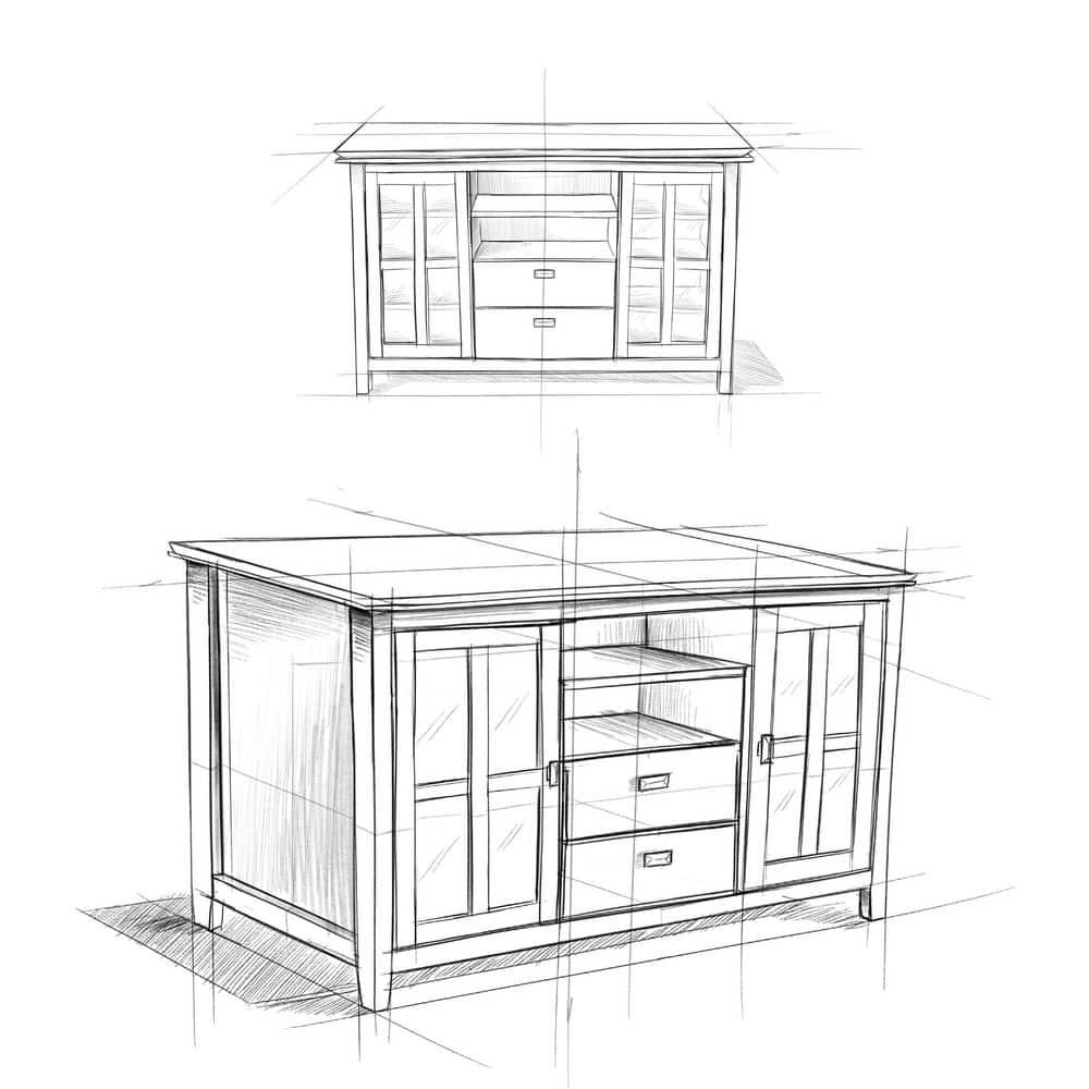 Simpli Home Artisan 53"W Solid Wood Contemporary Tall TV Stand for TVs up to 60" with Adjustable Shelves & Reviews | Wayfair