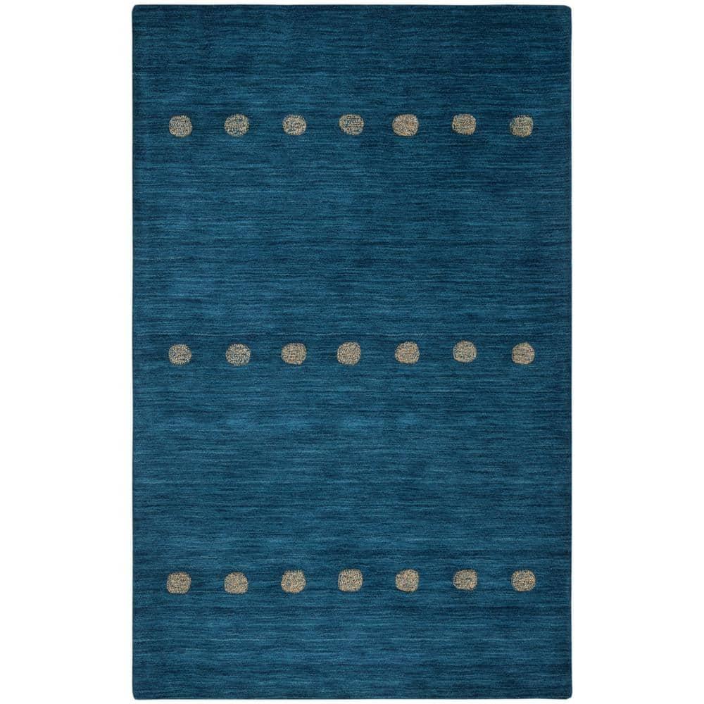 Himalaya HIM590 Hand Loomed Area Rug - Blue - 5'x8' - Safavieh.