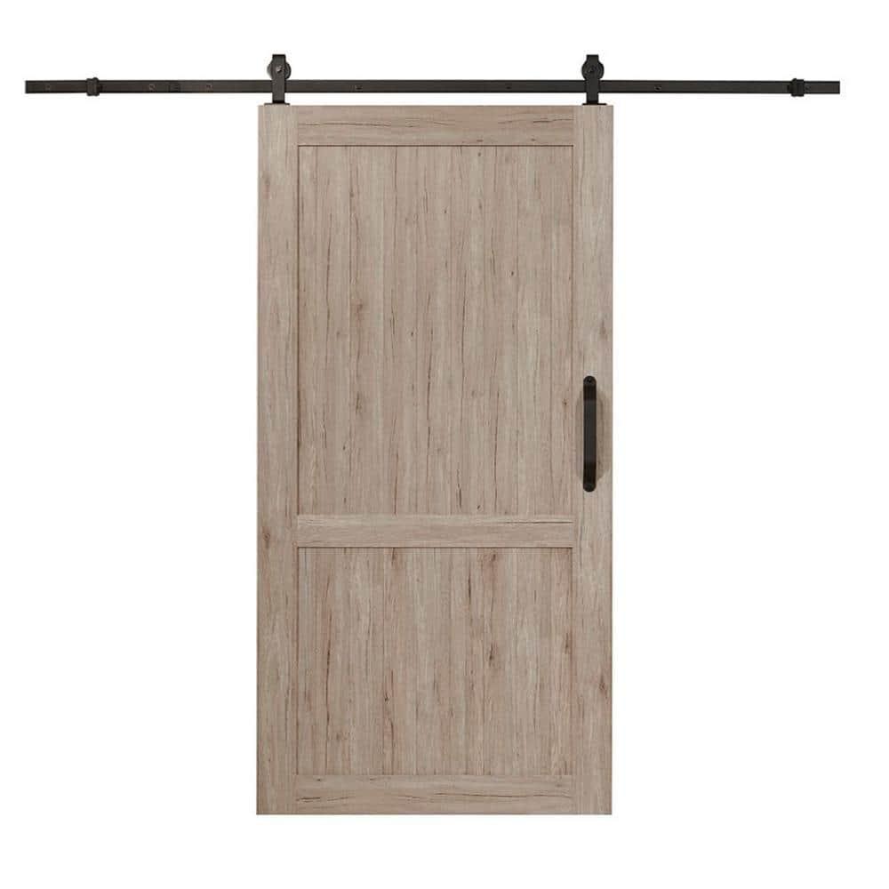 LTL Home Products Millbrooke 84'' Hollow Paneled with Installation Hardware Kit Barn Door