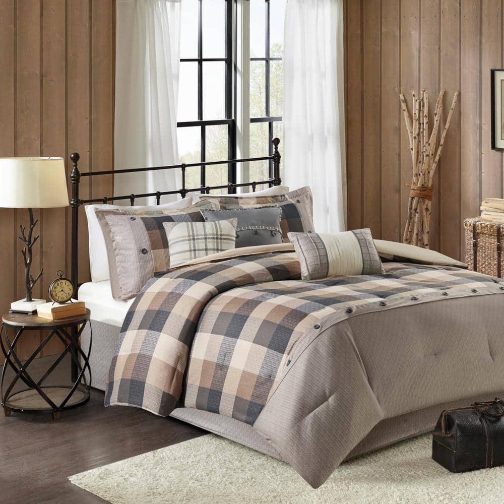 Madison Park Ridge 7 Piece Herringbone Comforter Set