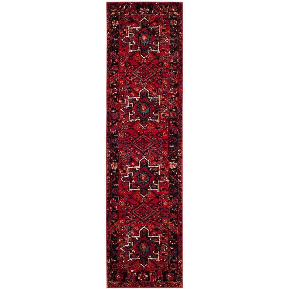 Vintage Hamadan VTH211 Power Loomed Indoor Runner Rug - Red/Multi - 2'3"x14' - Safavieh.