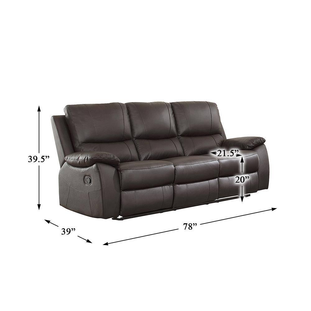 Lexicon Dawson Double Reclining Sofa in Brown
