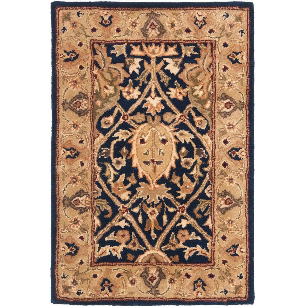 Persian Legend PL819 Hand Tufted Indoor Accent Rug - 2'x3' - Blue/Gold - Safavieh